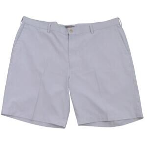 Peter Millar Comfort Sport Mens Chino Shorts 40 Light Grey Pockets